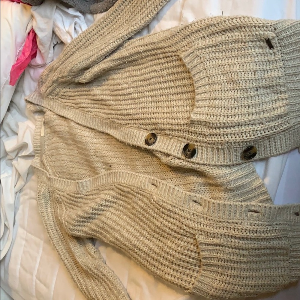 Long garage sweater